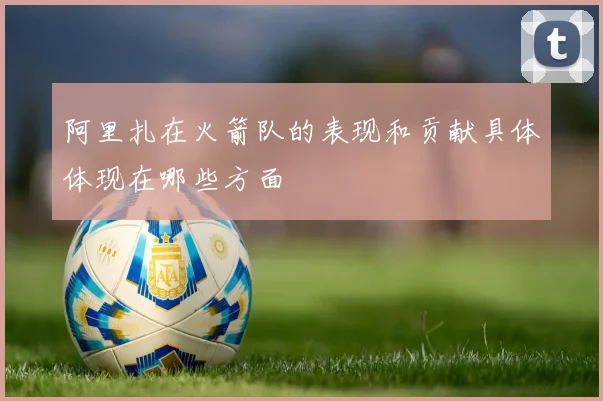 阿里扎在火箭队的表现和贡献具体体现在哪些方面
