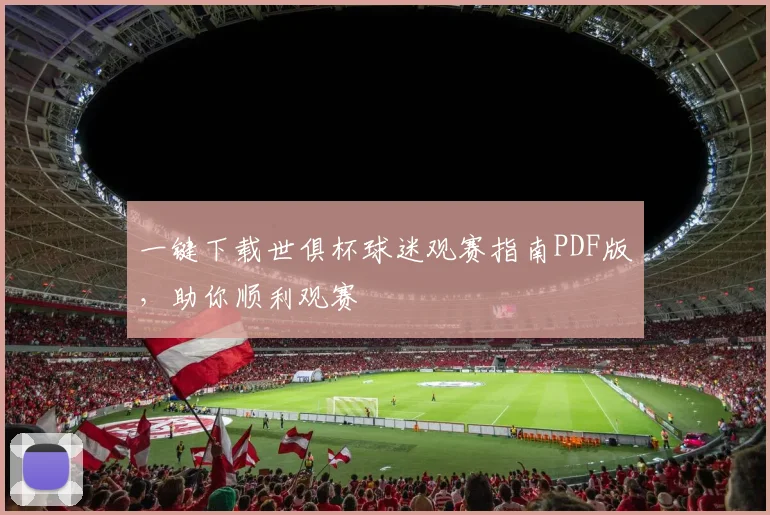 一键下载世俱杯球迷观赛指南PDF版，助你顺利观赛
